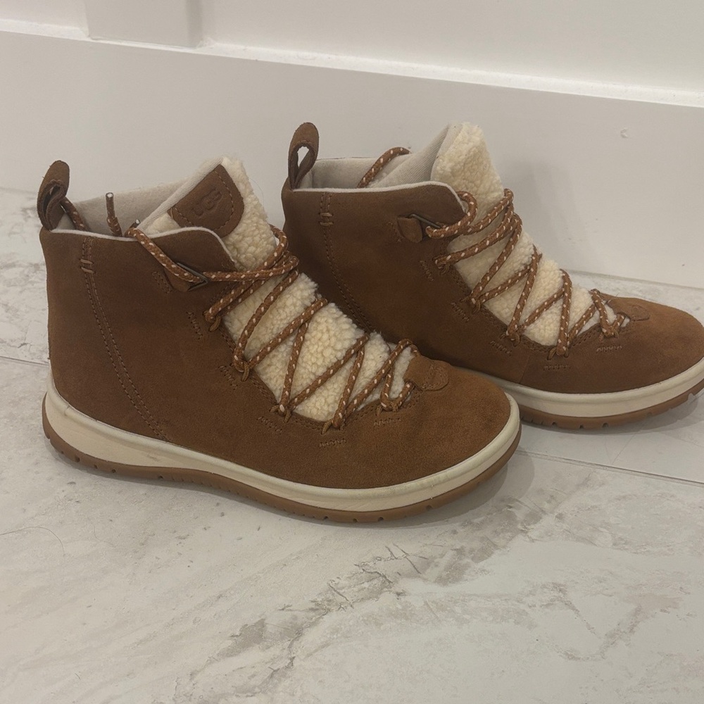 UGG Brown and Cream Winter Boots